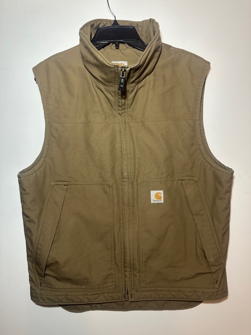 Carhartt Brown Quilted Work Vest